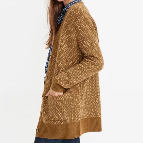 Madewell Birds Eye Maysfield Cardigan 